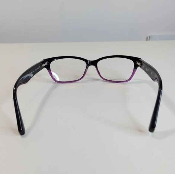 Kenneth Cole Eyeglass Frames Style 198 Black Purple Glasses 53-14-135 - Picture 4 of 9
